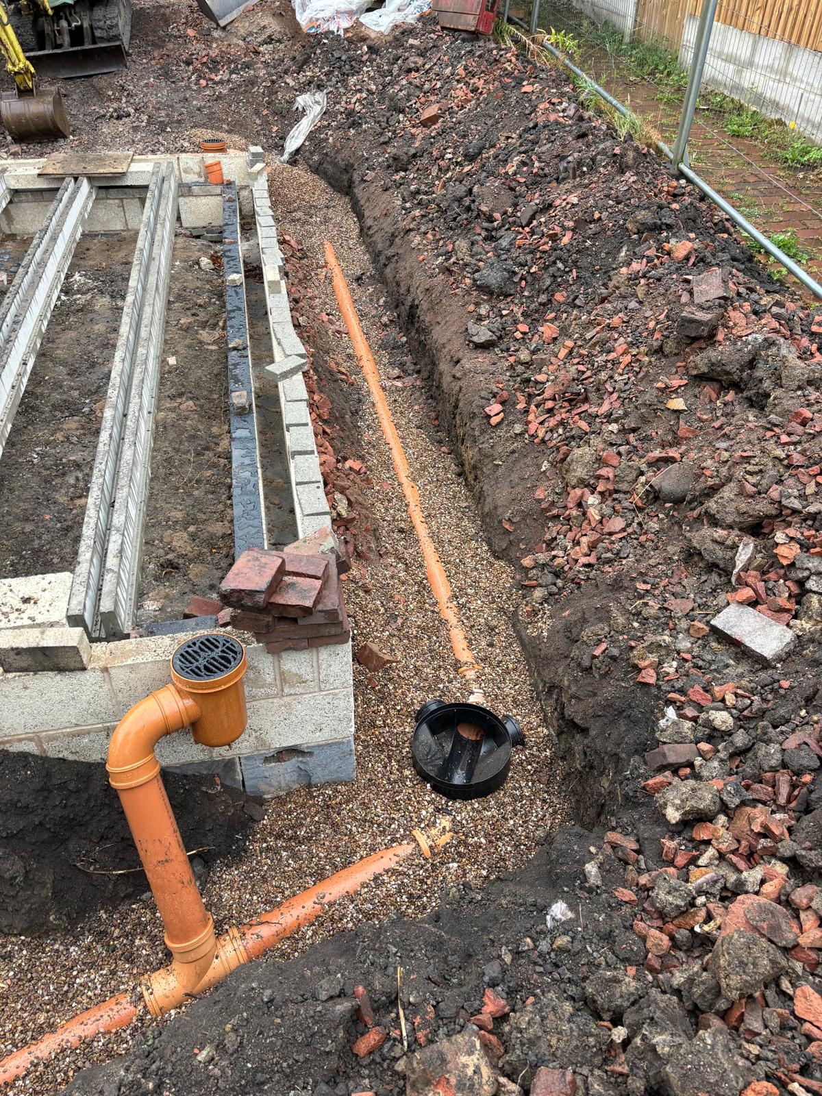 Housing development service installation